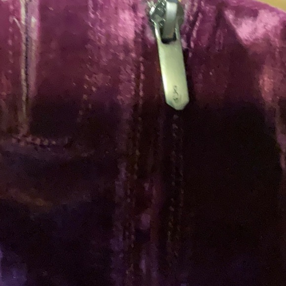 Sam Edelman Codie Leather Ankle Boots Women Deep Orchid Side Zip Closure Size 9 - Picture 4 of 12